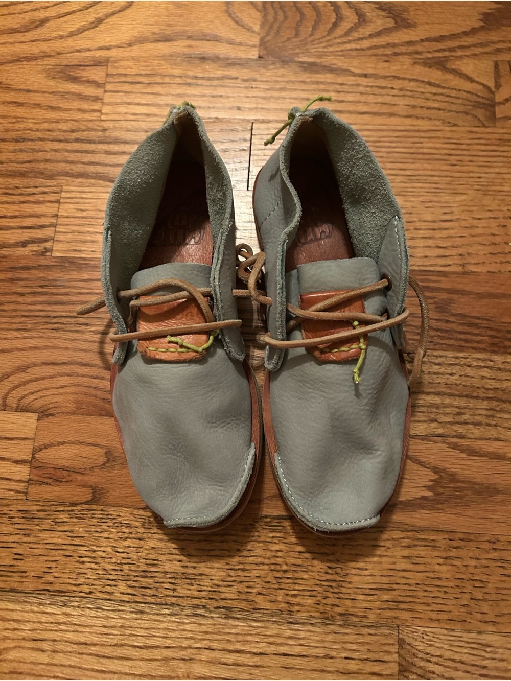 Satorisan Turquoise & White Women’s Sz 37 Boho Bohemian Hippie Granola Booties
